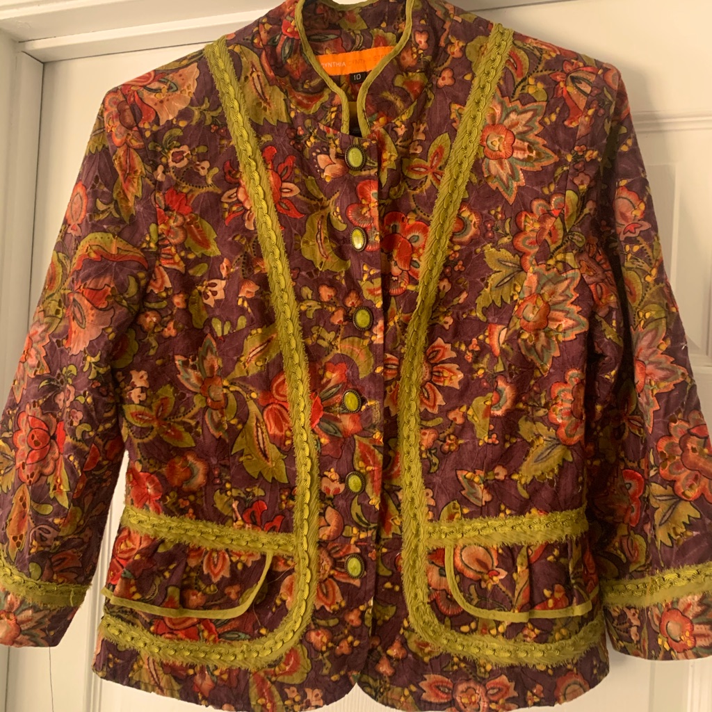 Cynthia Rowley Jacket Size 10 (Fits Like An 8)